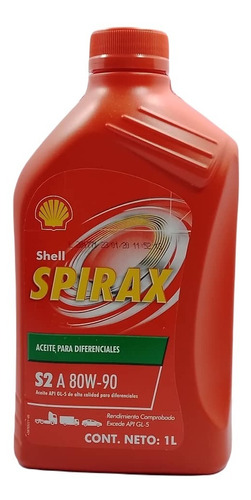 Aceite (valvulina) Diferenciales Shell Spirax S2-a-80w-90