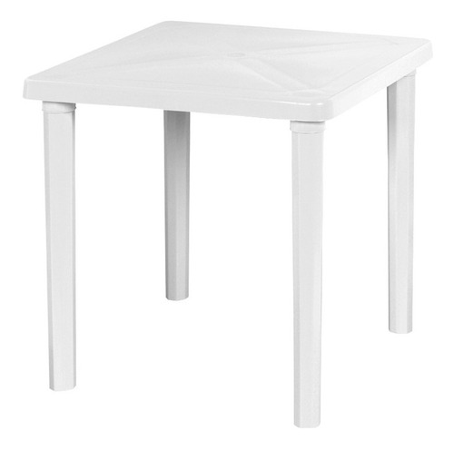 Mesa Cuadrada Blanca Desmontable