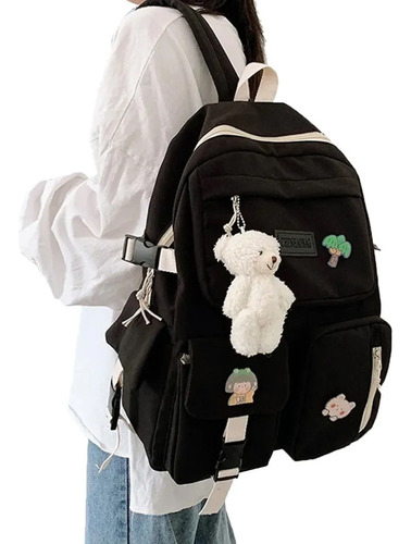 Mochila De Viaje Kawaii Coreana Para Mujer De Gran Capacidad