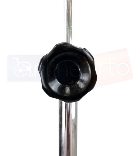 Imagen 8 de 8 de Porta Suero Tubular Doble Altura Ajustable Con Ruedas Tripie