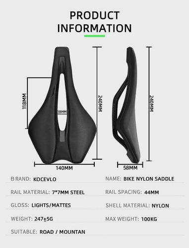 Cojín Para Sillín Y Bicicleta, Diseño Ergonómico Profesional