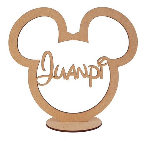 8 Centros De Mesa Mickey Mouse Personalizado Con Nombre