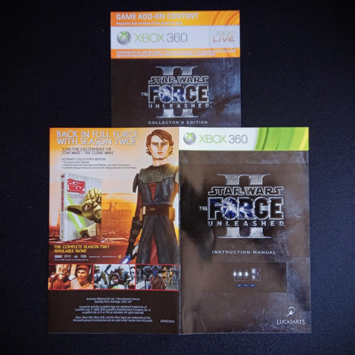 Box Star Wars The Force Unleashed Ii - Xbox 360 - Usado (Usado)