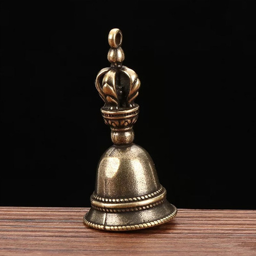 Imagen 8 de 10 de 2 Campana Artesanal Decorativa De Metal - Tamaño: 4.8x2.3cm