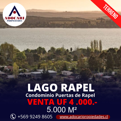 Lago Rapel / Terreno / 5.000 Mt2