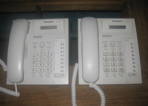 Set De 2 Telefonos Digitales Panasonic Kx-t7565 Conmutador