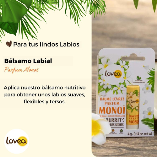 Bálsamo Labial Hidratante Lovea 4g - Caja De 12
