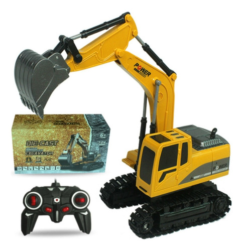 Excavadora De Control Remoto Rc Tractor Excavadora