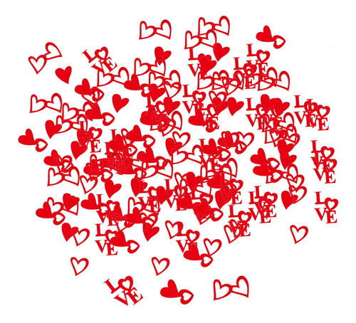 4 X 200 Pieces Valentine's Day Confetti For Wedding