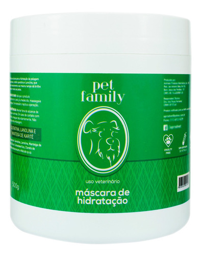 Máscara Para Cachorro Qualidade Hidratação Profissional 500g