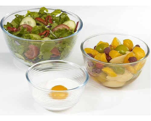 Bowl Mezclador Le Cuisine De Vidrio Ensaladera 2 L
