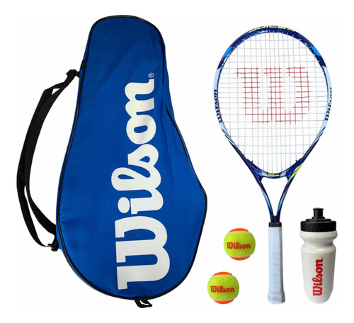 Kit Raqueta Juice Wilson Junior 25 Azul