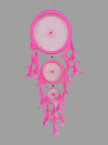 Imagem 2 de 2 de Filtro Dos Sonhos Com Penas Rosa Claro Ref: 1422