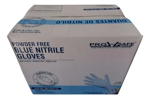 Guante De Nitrilo Pro Safe Caja Con 1000 Pzas Color Azul Env o Gratis guante-de-nitrilo-pro-safe-caja-con-1000-pzas-color-azul-env-o-gratis