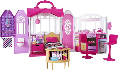 Casa De Muñecas Barbie Glam Getaway House Con Accesorios