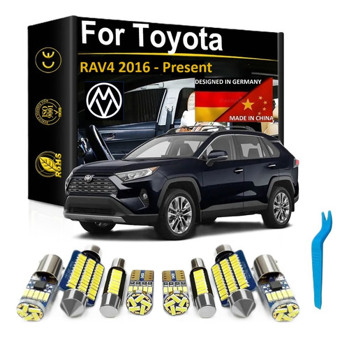 Kit Iluminación Interior Premium Led Toyota Rav4 2016 - 2024