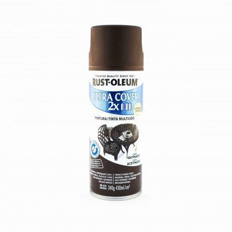 Pintura Aerosol Ultra Cover 2x Cafe Satinado Rust Oleum