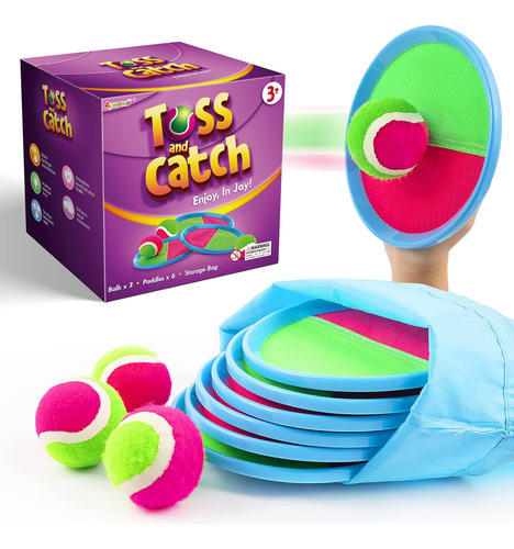 Set De Juegos Para Lanzar Y Atrapar Bolas De Aywewii Para Ni