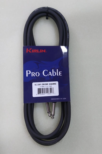 Cable Kirlin 3 Metros Para Bajo Piano Guitarra Electrica