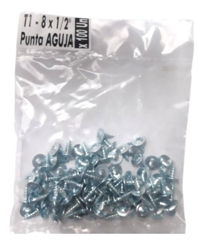 Tornillo Autoperforante T1 Aguja 8x1/2 Matezz X1000 Unid