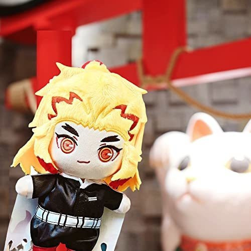 Poseable Rengoku Plush 9/23cm Cute Anime Plush Con Ropa De M