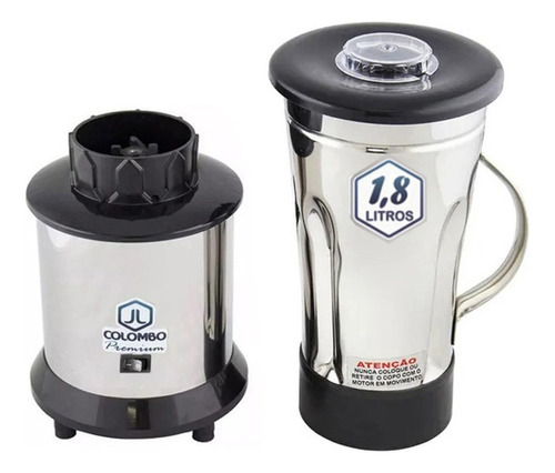 Liquidificador Industrial Alta Rotação 1,8litros Inox - 220v