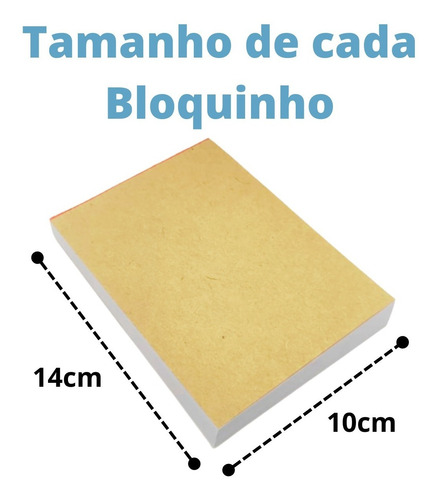 Imagem 2 de 4 de 30un. Blocos De Anotação Rascunho 100 Folhas De 14x10cm