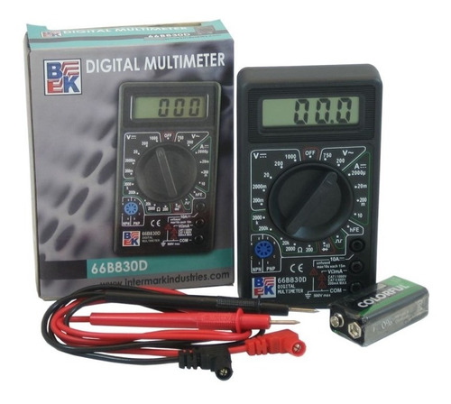 Multimetro Digital Tester Dt830 Ac/dc Continuidad Ohms 