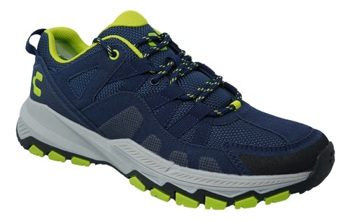 Tenis Azules Tipo Tracking Zapatos Hombre Charly 1086716