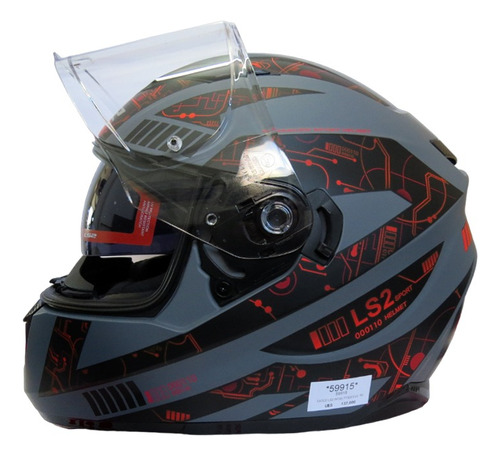 Casco Integral Ls2 Ff320 Evo Tect/visor Solar Interno