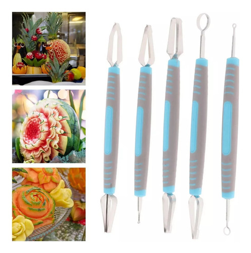 Juego De Cuchillos Para Modelar Frutas Y Verduras