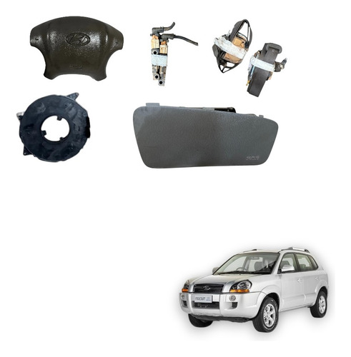 Kit Air-bag Tucson 2008 Compatível Até 2016 Original Preto