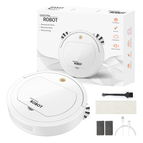 Robot Aspirador 3 En 1, 1200 Mah, Silencioso Para Pelo De
