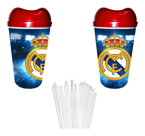 Vaso Pitillo Real Madrid Sorpresa Piñata Regalo Fiesta