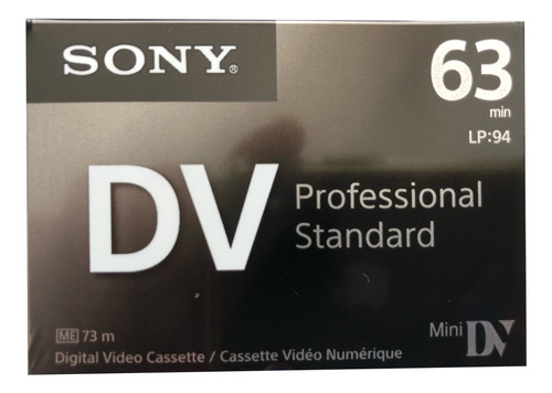 5 Cassettes Minidv Sony Professional Standard 63 Minutos