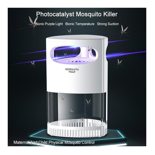 Imagen 6 de 9 de Lampara Mata Zancudos Mosquitos E Insectos Para Hogar Luz Uv