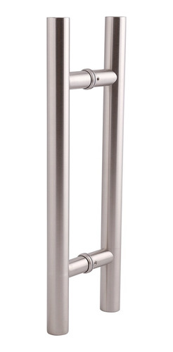 Jaladera Puerta Cristal Tipo H 45cm Acero Inoxidable  Dexter