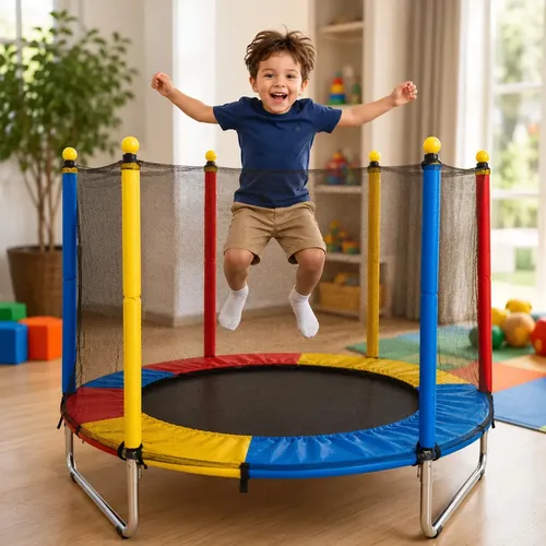 Cama Elástica Pula Pula Infantil Trampolim 1,4 Metros Lona De Salto Preto