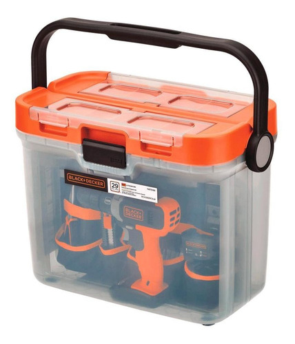 Kit Casa Black+decker Paraf/furad Impacto C/ 29 Acessórios