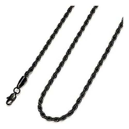 Collar De Cadena De Acero Inoxidable  De 4mm Para Hombres De