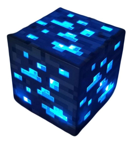 Lámpara De Minecraft Creative Night Light Cube Miner Con Car