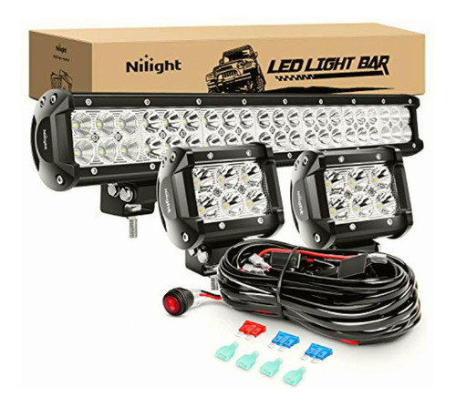 Nilight Zh002 Barra De Luz Led Todoterreno De 20 Pulgadas,