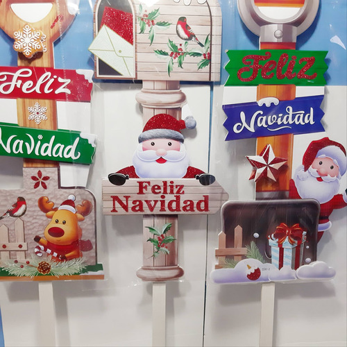 Decoración Navideña, Estacas Navideñas,variados Diseños!!