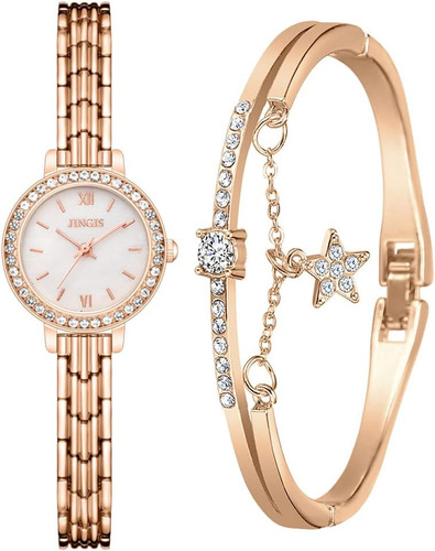 Cdybox Reloj Elegante Para Mujer Con Conjunto De Brazalete R