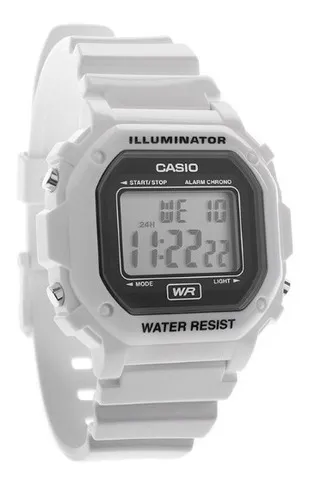 Reloj Casio Hombre Blanco Illuminator Lifestyle F108whc7acf