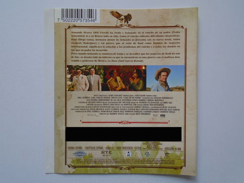 Casa De Mi Padre Blu-ray Disc On Screen Will Ferrell (Usado)