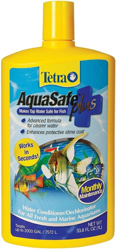 Aquasafe Tetra Acuario Pez 1 Lt