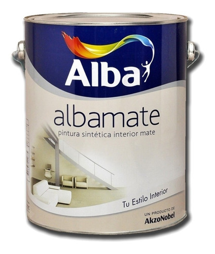 Esmalte Sintetico  Albamate Blanco Alba 4lt +1 Lija