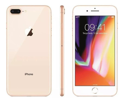 iPhone 8 Plus 128 GB Ouro 3 GB RAM