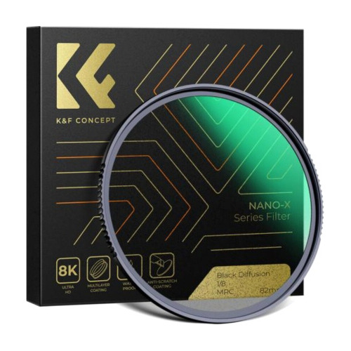 Filtro K&f Concept 82mm Black Mist 1/8 Nano Series 